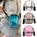 Letter Clear Ladies Transparent Bag Wild Luxury Messenger Bag Shoulder Bag