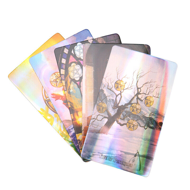 Holographic Tarot Cards Of Witches Divination Fate Oracle Party Deck Board G Hn