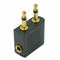 Airplane Headphone Audio Adapter Plug For 3.5mm Plug Jack Socket Converter