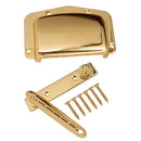 1 Set Adjustable Fixed Bridge Tailpiece&Cover for 6 String Electric Guitar