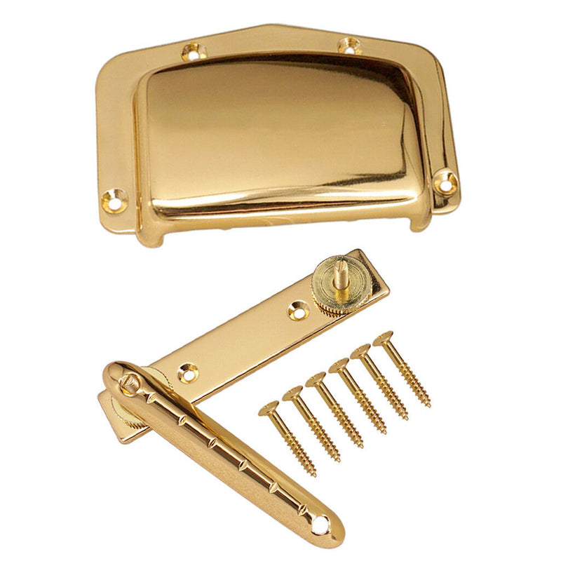 1 Set Adjustable Fixed Bridge Tailpiece&Cover for 6 String Electric Guitar