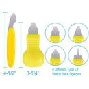 Watch Battery Replacement Tool Kit with 6 Pcs Of Watch Back Remover Tools f N8J8