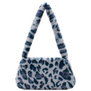 Animal Pattern Underarm Bag Women Mini Plush Shoulder Handbags Purse (12)