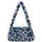 Animal Pattern Underarm Bag Women Mini Plush Shoulder Handbags Purse (12)