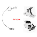 4 Piece Stainless Steel Quick Release Pin Lanyard For Boat Top Deck Hinge