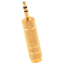 1Pc 3.5mm Male to 6.5mm Female Headphone Jack Adapter Plug Stereo Au Nw