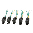 5Pcs Auto Alarms Horn Headlight Control Relay 40A 4Pin SPST Relay 24V