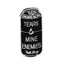 Fashion Women Pin Can Letter Print Costume Brooches Jewelry Casual Decor
