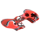 Camouflage Controller Cover for Sony PS5 Silicone Protective Guard (Red) A
