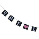 Romantic Heart He Asked She Said Yes Banner Wedding Decor Engagement Garland