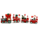 Funny Wood Christmas Gift Xmas Mini Train Decoration Decor Gift O3Q7