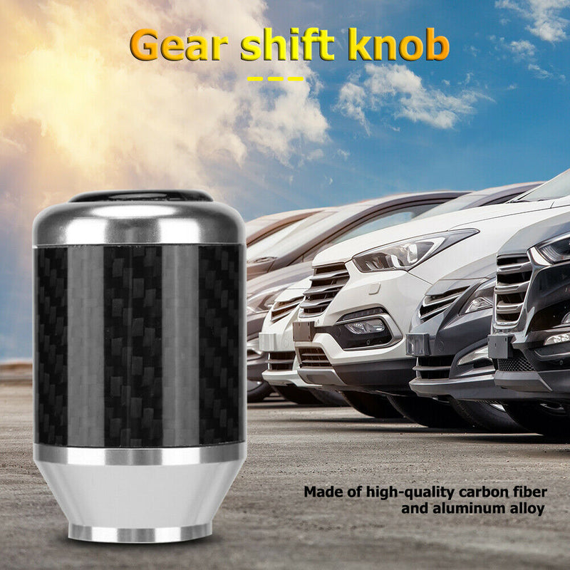Real Carbon-Fiber Aluminum Gear Shift KnobÃ‚Â Manual Transmisson Shifter Stick Knob