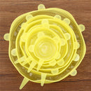 2 Set Yellow Silicone Elastic Seal Lids Bowl Covers Non-toxic Fresh-Care