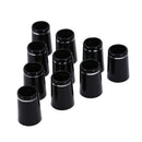 10pcs Plastic Golf Ferrules With Double Ring Golf Shaft Adapter 9.5*19*13.4E l+