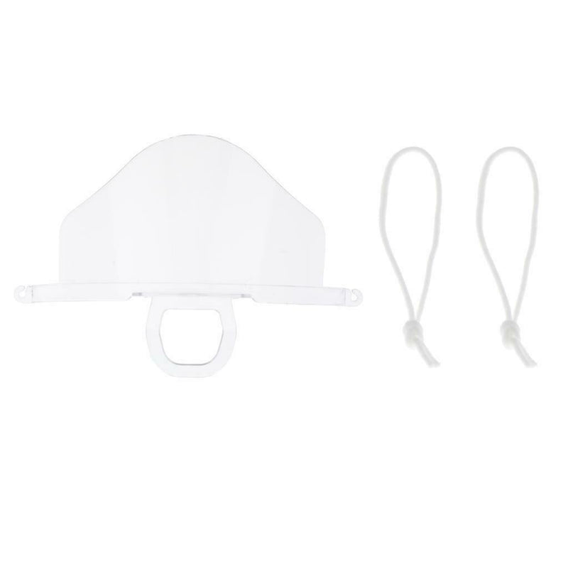 Smile Safety Face Shield Chef Hotel Visors Protect Mouth Shield 6.7x14cm