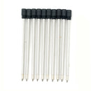10Pcs 7cm Black Ink Metal Element Crystal Ballpoint Ball Point Pen Refill Pens