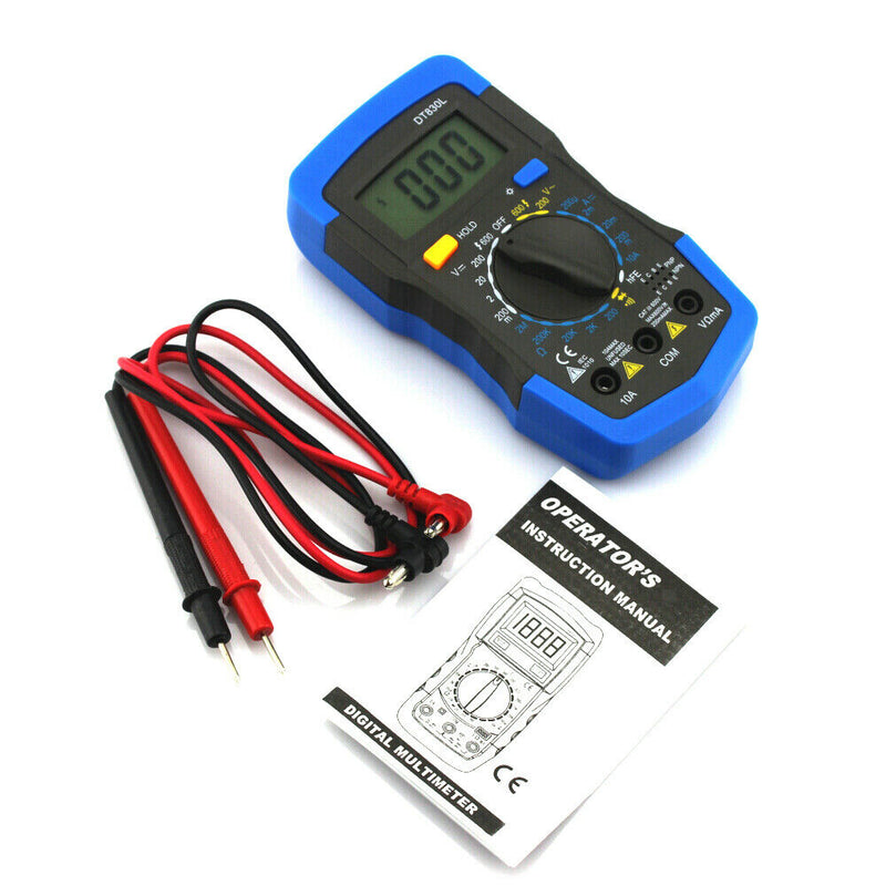 DT-9205A LCD Voltmeter Ammeter Ohmmeter Digital Multimeter DC 200mV-1000V