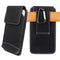 For 5.5 Inch Phone Belt Bag Black Flip Holder Pouch Universal w/ Carabiner Hook