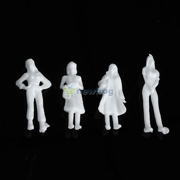 100PCS Figures 1:100 Scaled Models Train Building People None Toxic For Layout