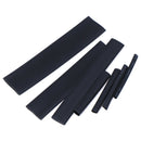 127pcs 7 Sizes 2:1 Electronic Heat Shrink Tubing Tube Sleeve Wrap Wire Black Cy