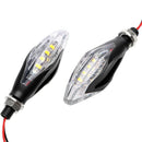 2Pcs Motorcycle Turn Signal Light Off-Road Motorcycle 5Led Double Light Two