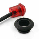 10Pc Red Small Round Side Marker lights 3LED Button lamps Truck Lorry 12V