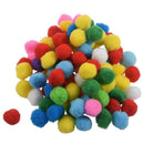 100 Pcs Mixed Color Soft Fluffy Pompoms for kids Crafts, 20mm