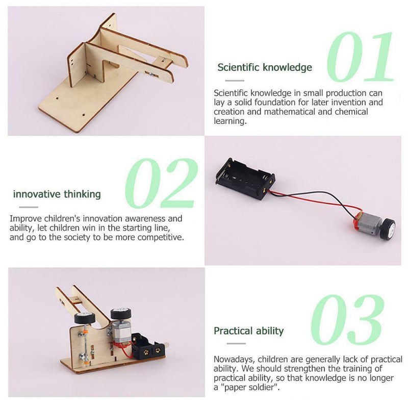 Electric Ball Pitching Machine Kits Children DIY Science Educational Toys