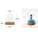 8x8&6.5x10cm Glass Dome Cover Cloche Jar Succulent Terrariums with Wood Cork