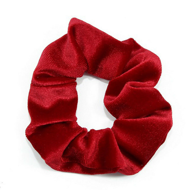 Pack of 2 Hair Scrunchies Velvet Elastic Bobbles Hair Bands - Soft Scrunchy Hair