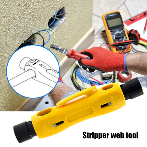 Coaxial Cable Crimper Pliers Electrical Crimping Tools Stripping Wire Cutters