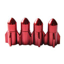 4* Universal Car SUV Wheel Tire Valve Stem Red Rocket Anti-dust Stem Caps Cover