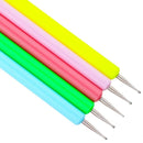 5Pcs Dual End Nail Art Mixed Color Stripe Lines Liner Drawing Painting Brus L2V6