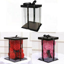 17X17X29cm Rose Bear Artificial Flowers Packing Box For Birthday Gifts Vale I0X2