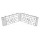 Sized Mini Foldable Bluetooth Keyboard for Tablet Smartphone (Gray)