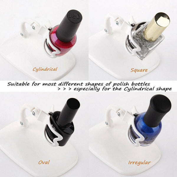 Adjustable Nail Polish Bottle Display Stand Tilt Nail Varnish Clip Manicure P2O6