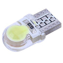 10pcs 12V T10 W5W Bulb White LED Lamp COB Silicone Shell Car Turn Side Lamp