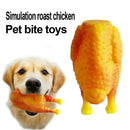 Dog Toys Simulation Silicone Roasted Chicken Tooth-resistant Teeth Pet Trai