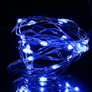 2m 20 LED String Light Battery Powered Copper Wire Fairy Lamp Bar (Blue) A