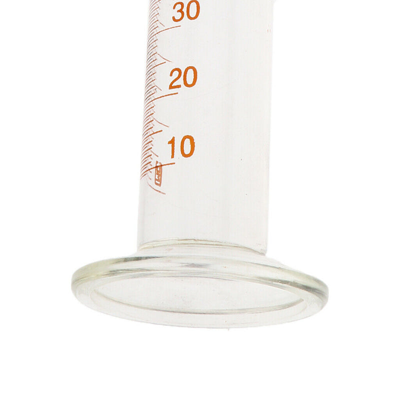 2 Pcs Glass Measuring Graduated Cylinder Laboratory, 100ml, Clear Scale