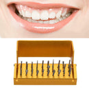 30 PCS Dental Diamond Burs Drill With Golden Dental High Speed Handpieces Holder