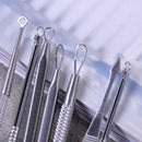 Hot 7Pcs Blackhead Pimple Blemish Comedone Acne Extractor Remover Tools Set Kit