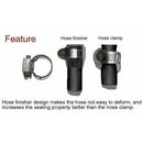 4Pcs Aluminum Hex Hose Finisher Clamp with Screw Band Hose End Cover 6AN