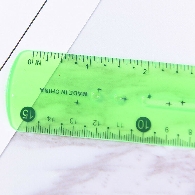 Soft Ruler Flexible Ruler Tape Measure 15cm Straight Ruler Office School SupplSE