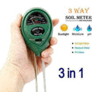 3-in-1 Soil Tester Meter for Garden Lawn Plant Pot MOISTURE LIGHT PH Sensor L7X1