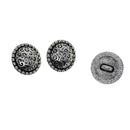 30pcs Floral Shank Buttons Round Sewing Buttons DIY Handmade Scrapbook