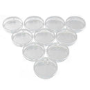Clear Plastic Petri Dishes with Lids, Sterile, 90mL