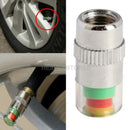 1x Car Auto Tire Pressure Monitor  2.4Bar Valve Stem Caps Sensor Indicator Alert