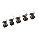 5pcs Plastic P15D Automotive Light Bulb Socket Base Holder Connection Wire Lead