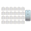24x Candles LED Flameless Flickering Party With Remote Control Warm White